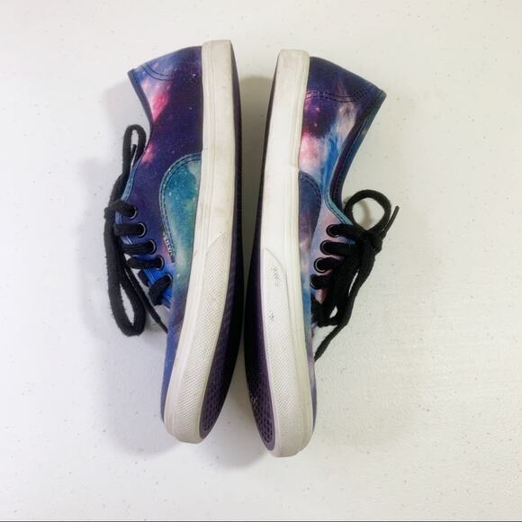 Vans Cosmic Galaxy Space Lace-up Canvas Black/Blue Lo Pro Tennis Shoes - Picture 5 of 8